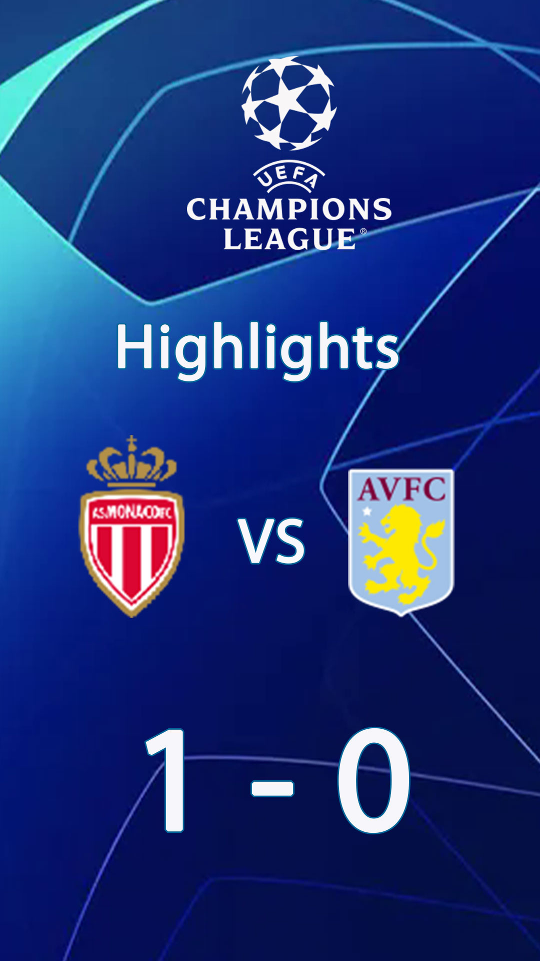 Monaco 1 - 0 Aston Villa | Highlight Champions League 24/25