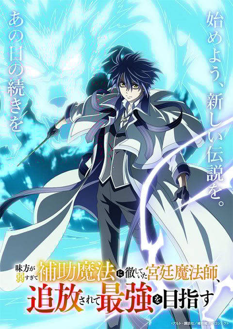 Mikata ga Yowa Sugite Hojo Mahou ni Toushite Ita Kyuutei Mahoushi, Tsuihou Sarete Saikyou wo Mezasu (2025)